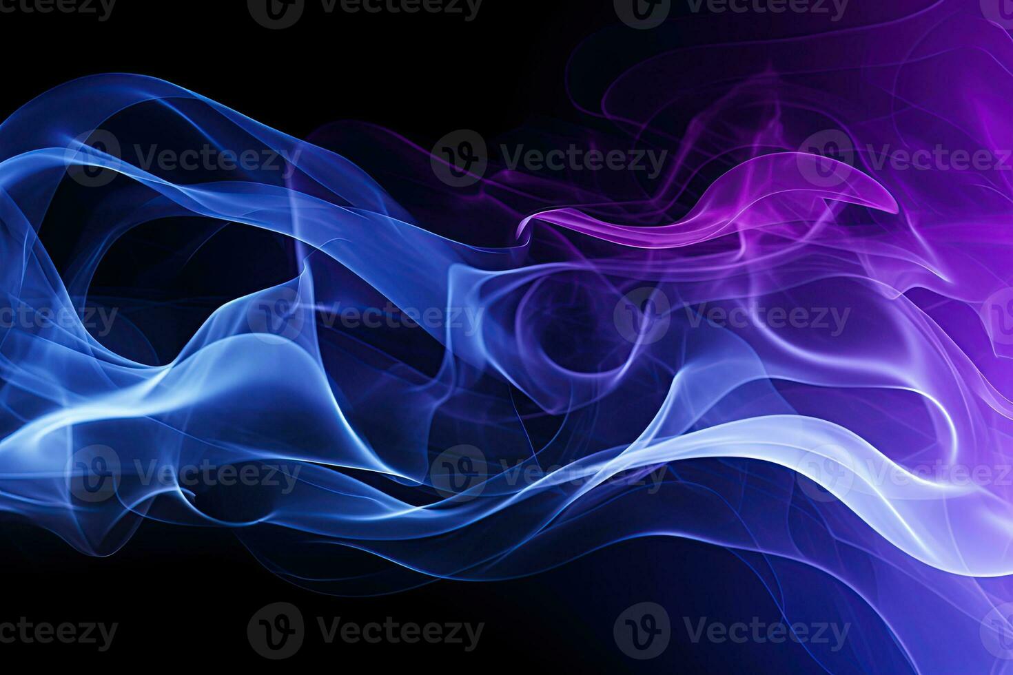 Blue purple gradient abstract background with smoke, neon, glow effect photo