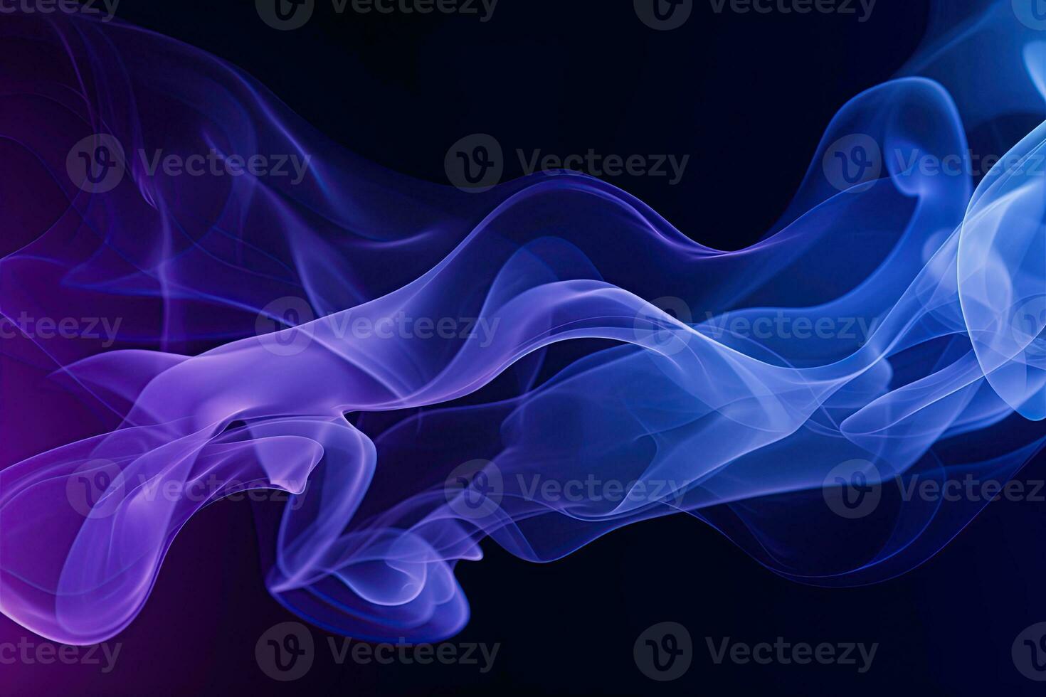 Blue purple gradient abstract background with smoke, neon, glow effect photo
