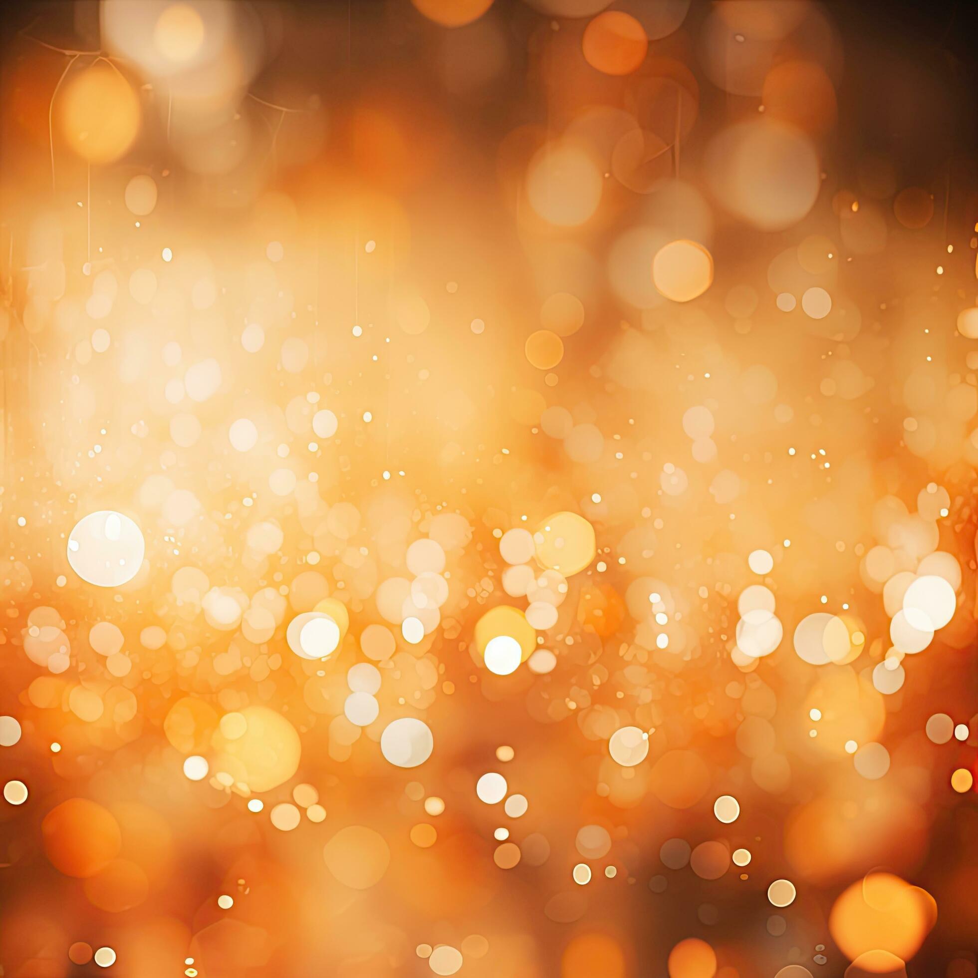 Shining abstract yellow orange background, bokeh effect, blur, gradient