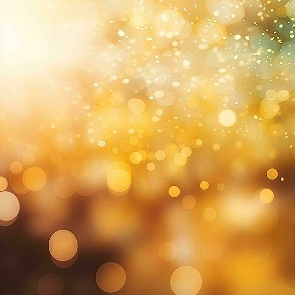 Shining abstract yellow orange background, bokeh effect, blur, gradient photo