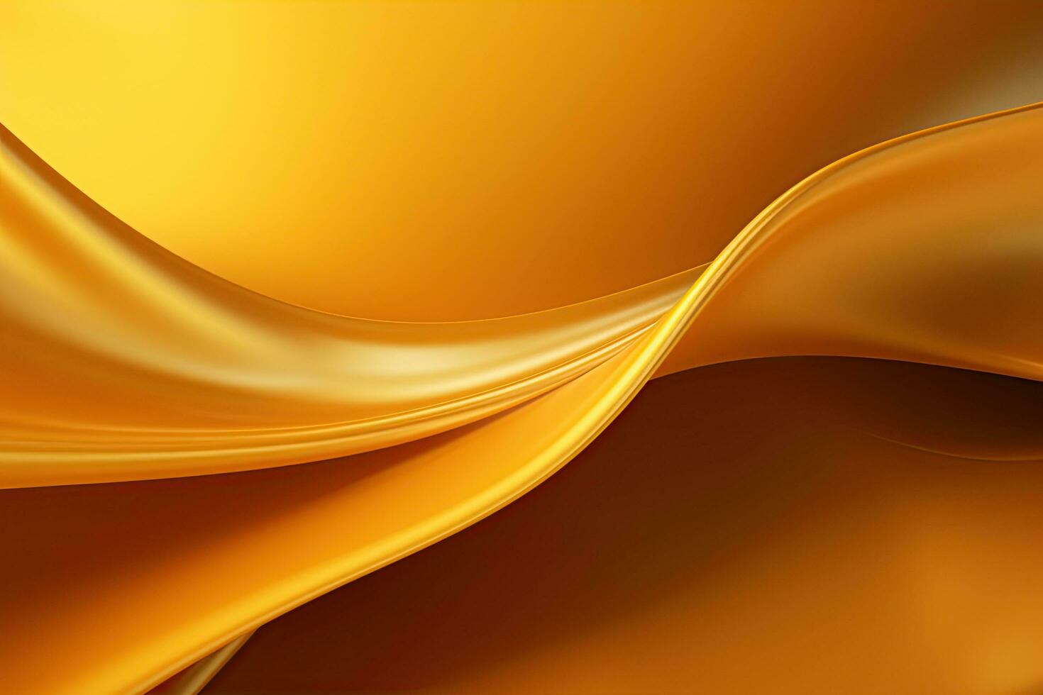 Yellow wavy abstract background for design photo