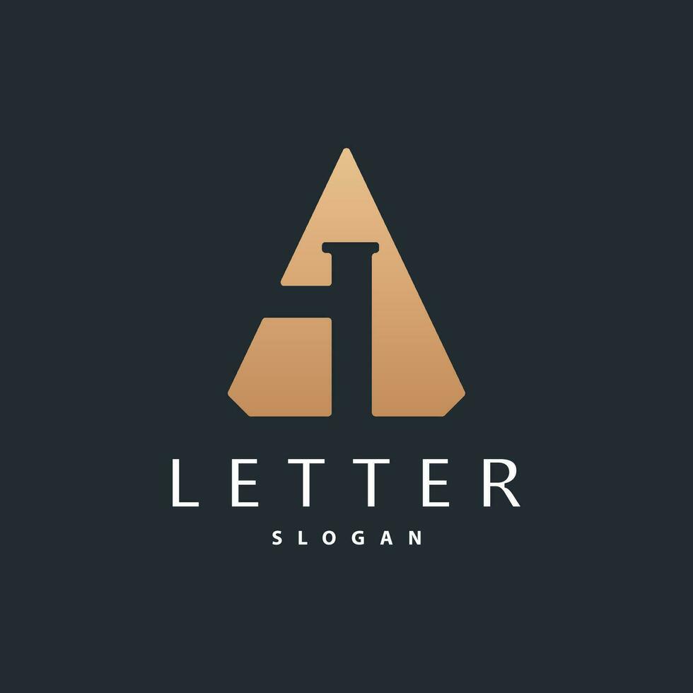 Initial HA Letter Logo, Modern and Luxurious Minimalist Vector AH Logo Template for Business Brand