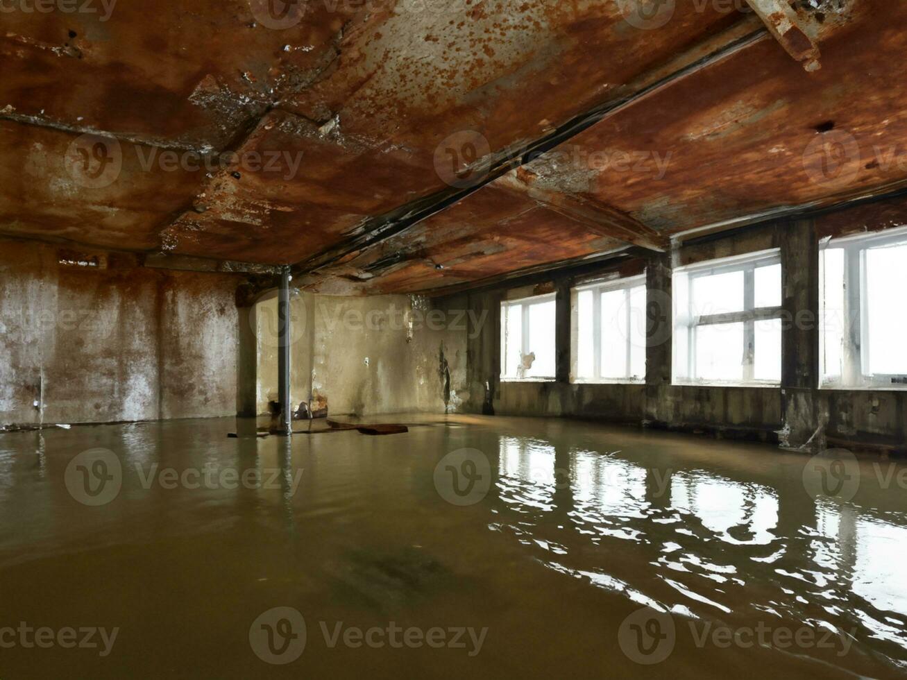 antiguo abandonado edificio en el ciudad de el báltico mar, Letonia foto