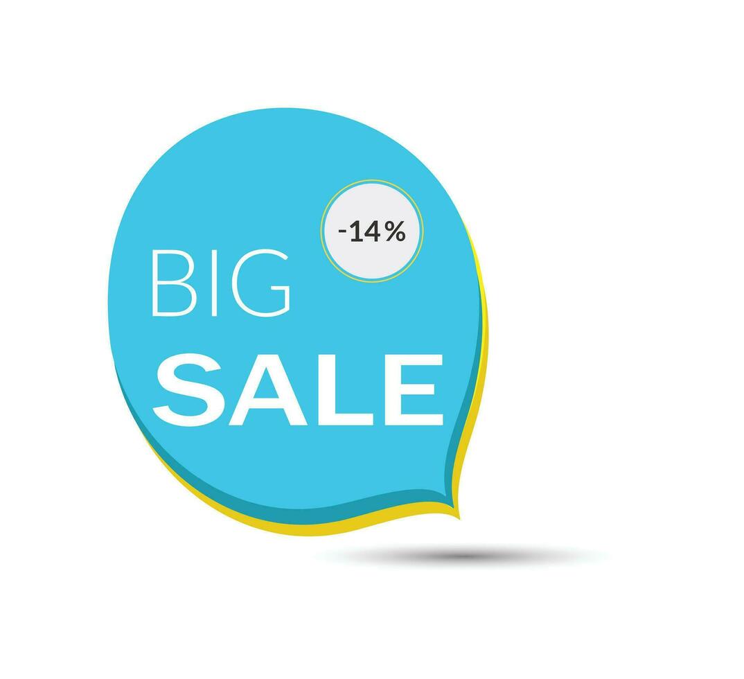 Up to 14 percent off price discount big sale banner. vector