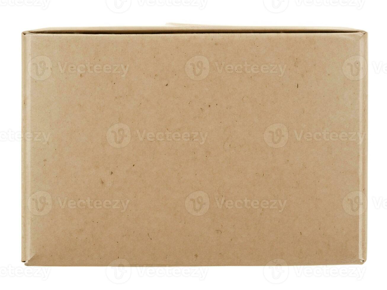 blank cardboard box for text on white background photo