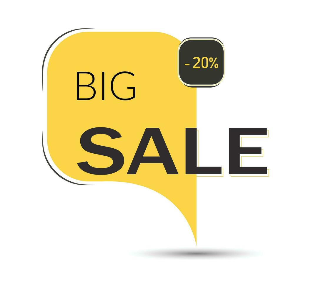 Design of square vector banner with rounded corners on the leg for mega big sales.