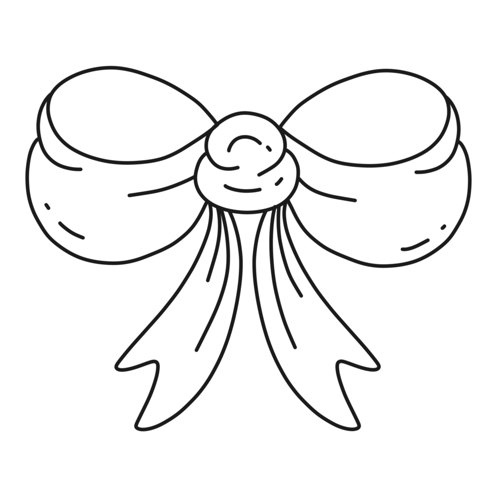 hand drawn bow png