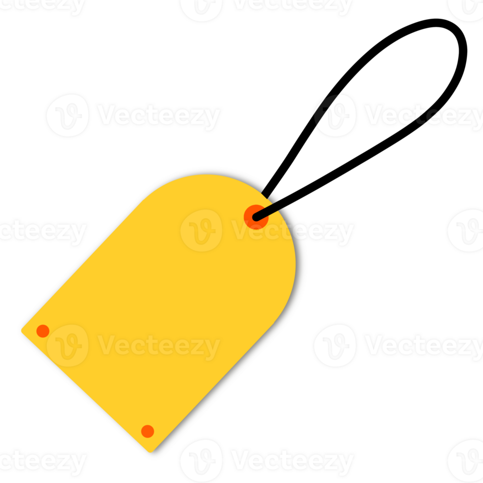 Yellow sale tag png