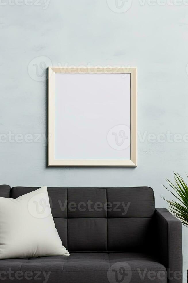 Minimal frame mock up in a modern contemporary design AI Generated photo