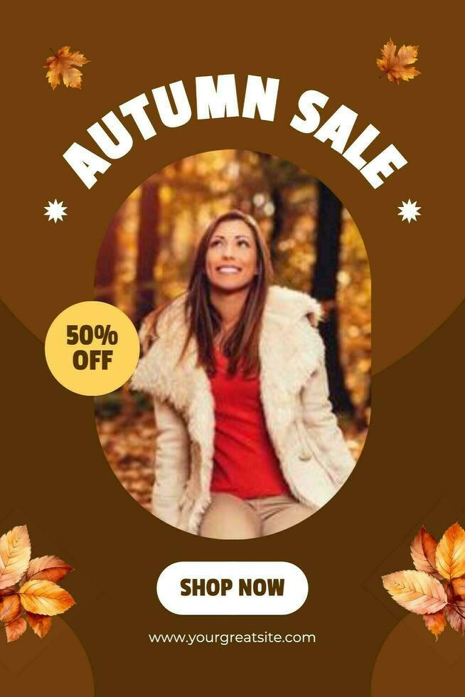 autumn pinterest graphic template