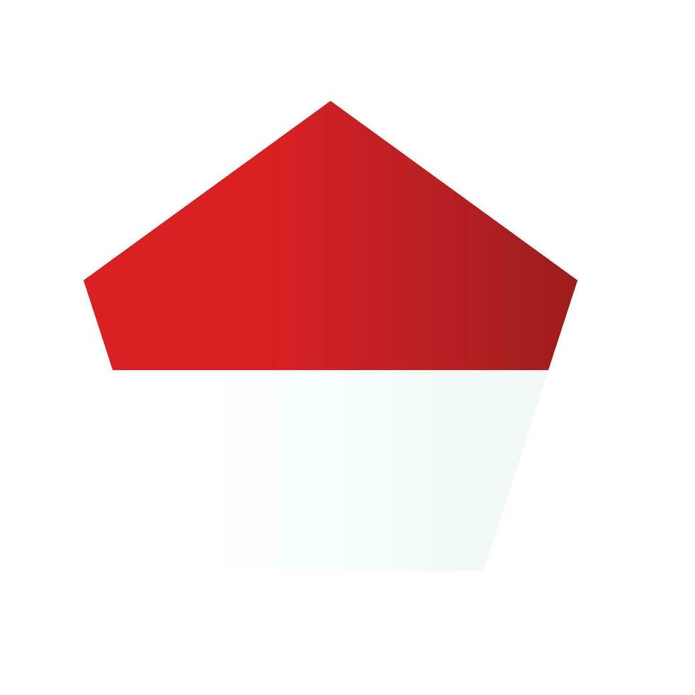 Geometry Indonesia Flag vector