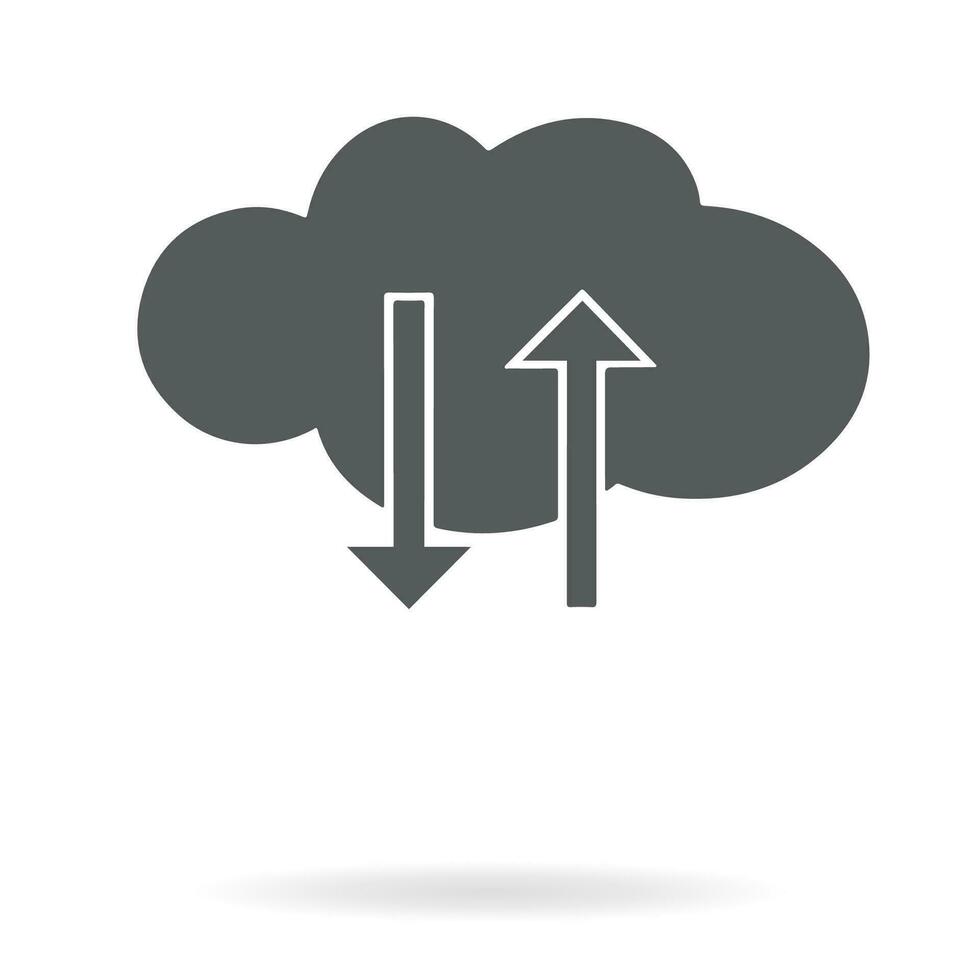 Cloud icon. Cloud sync icon. vector