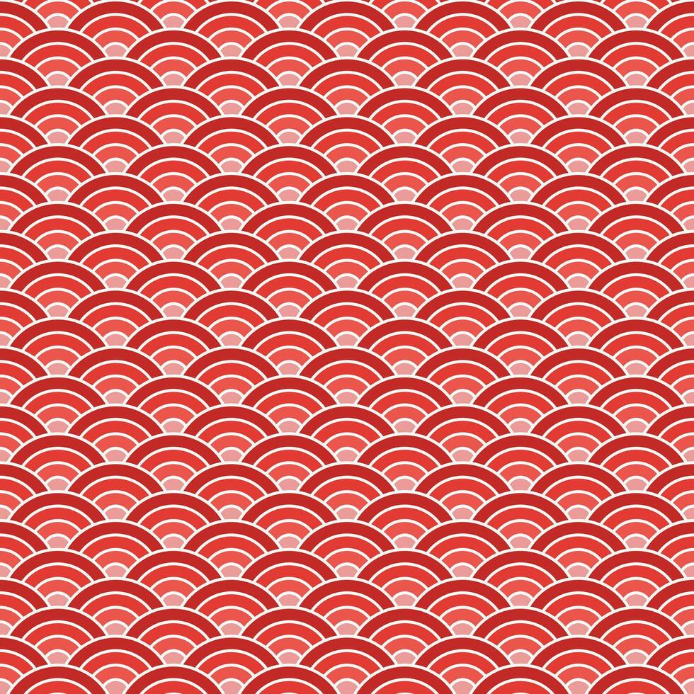 rojo sombra de japonés ola modelo antecedentes. japonés sin costura modelo vector. olas antecedentes ilustración. para ropa, envase papel, fondo, fondo, regalo tarjeta. vector