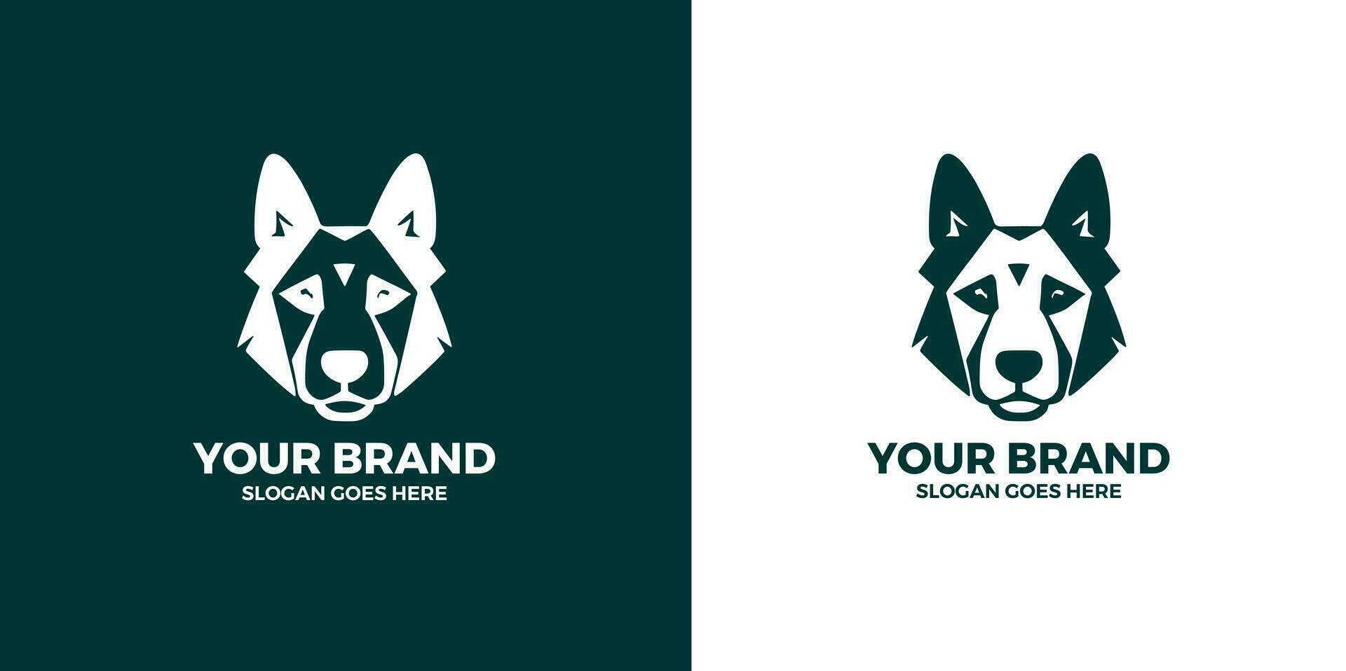 Dog Hand Logo Stock Illustrations. Dog Logo for Pet icon symbols, free vector