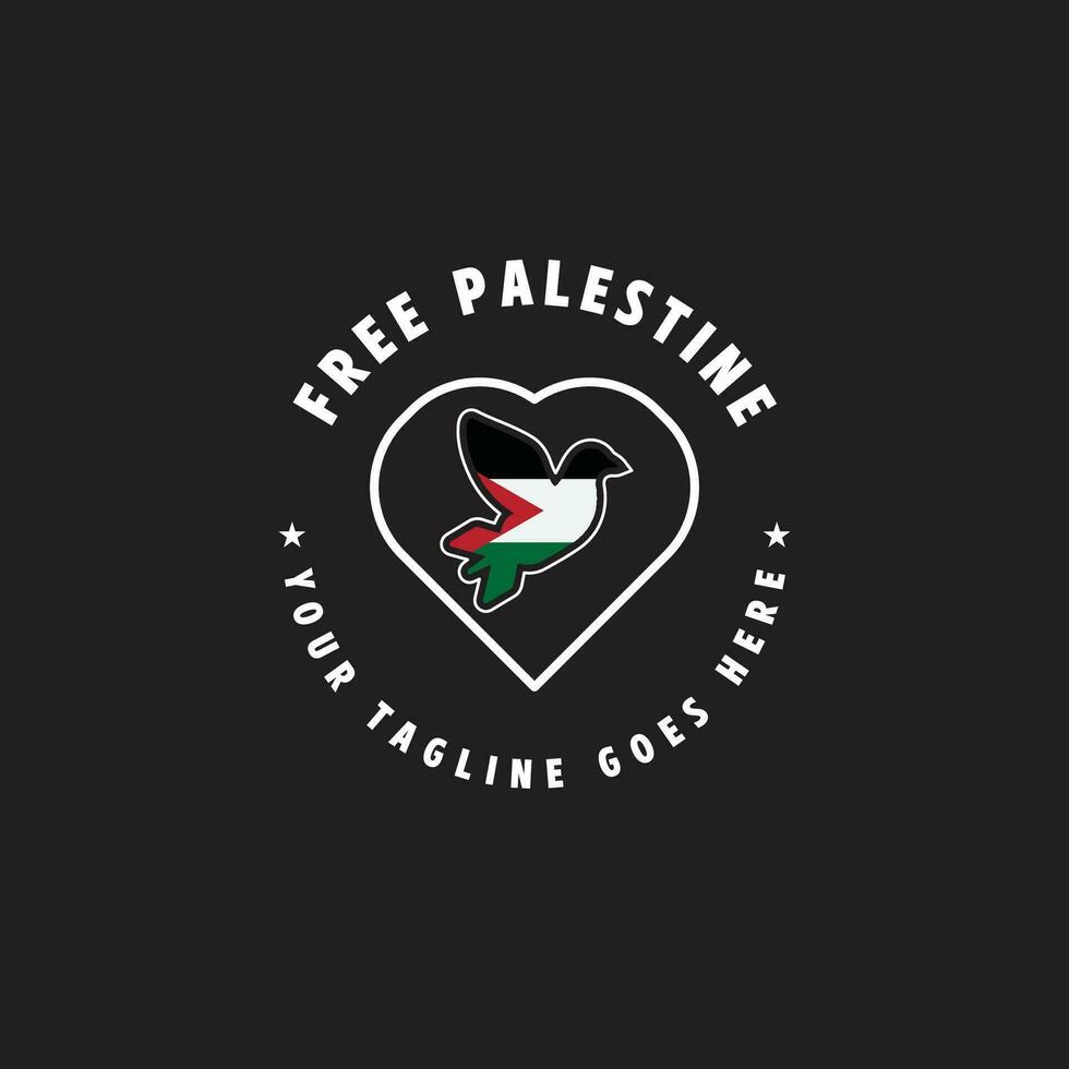 free palestine logo vector