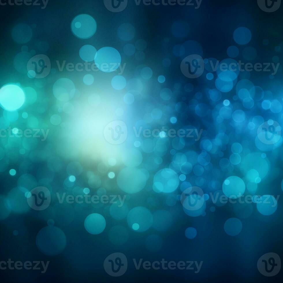 Blue neon graphic background with bokeh effect, glow, sparks photo