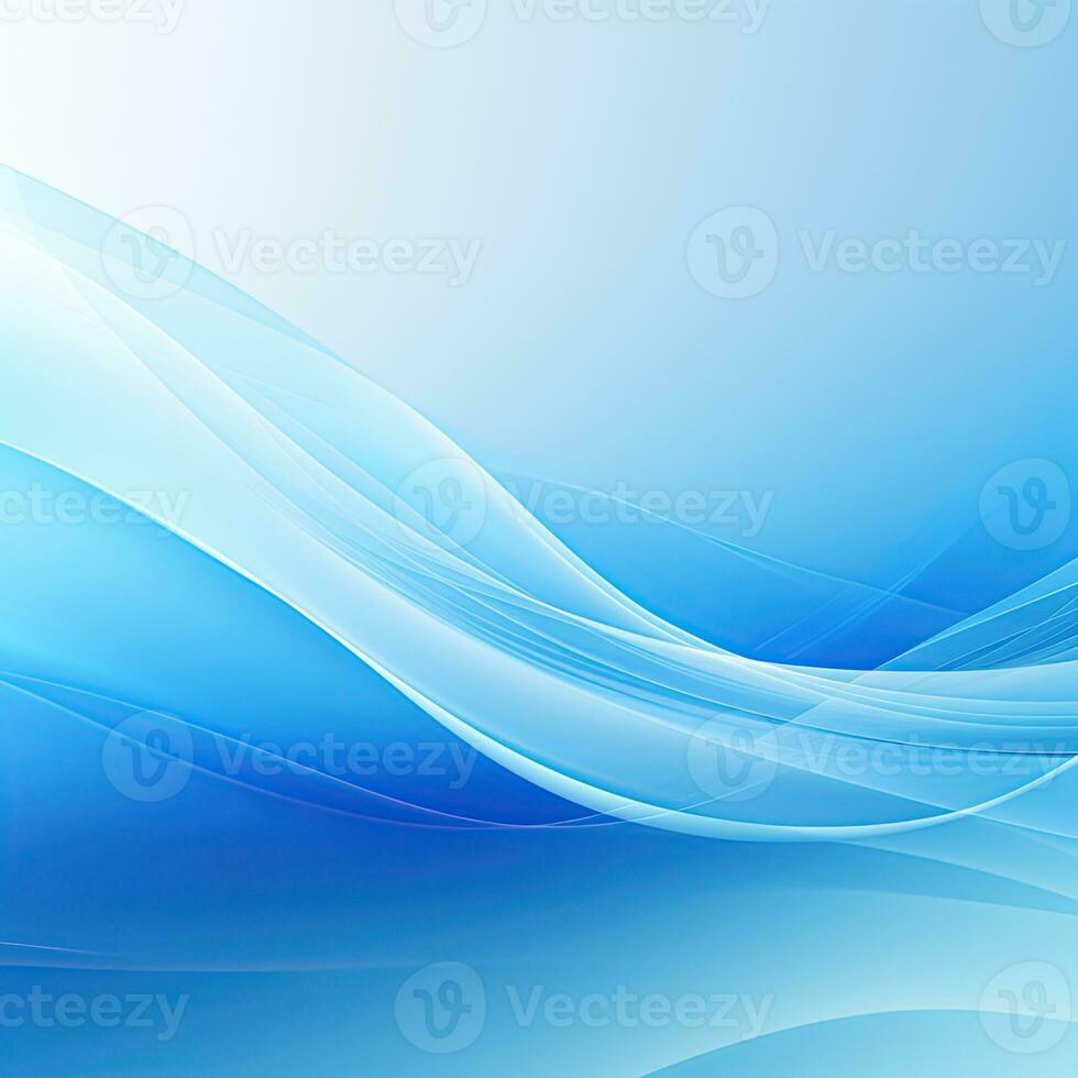 Simple elegant blue background for design, waves, empty space, surface photo