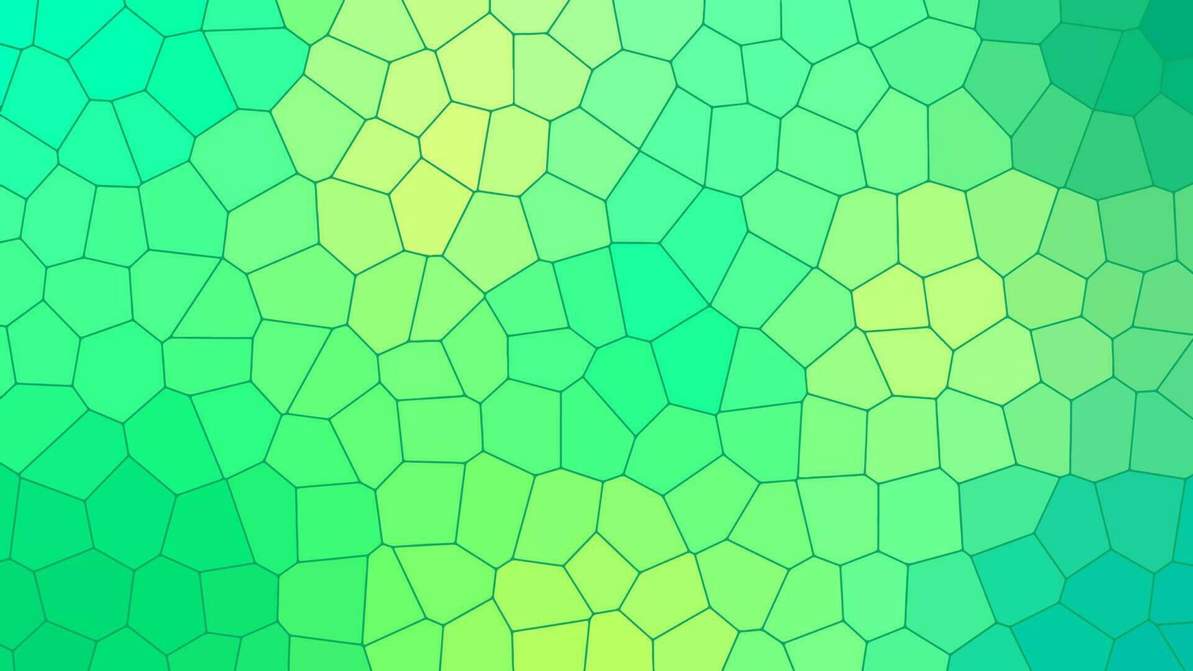 Green Mosaic Abstract background. Editable texture of Reptile skin. Lizard, Alligator, or Crocodile leather pattern vector