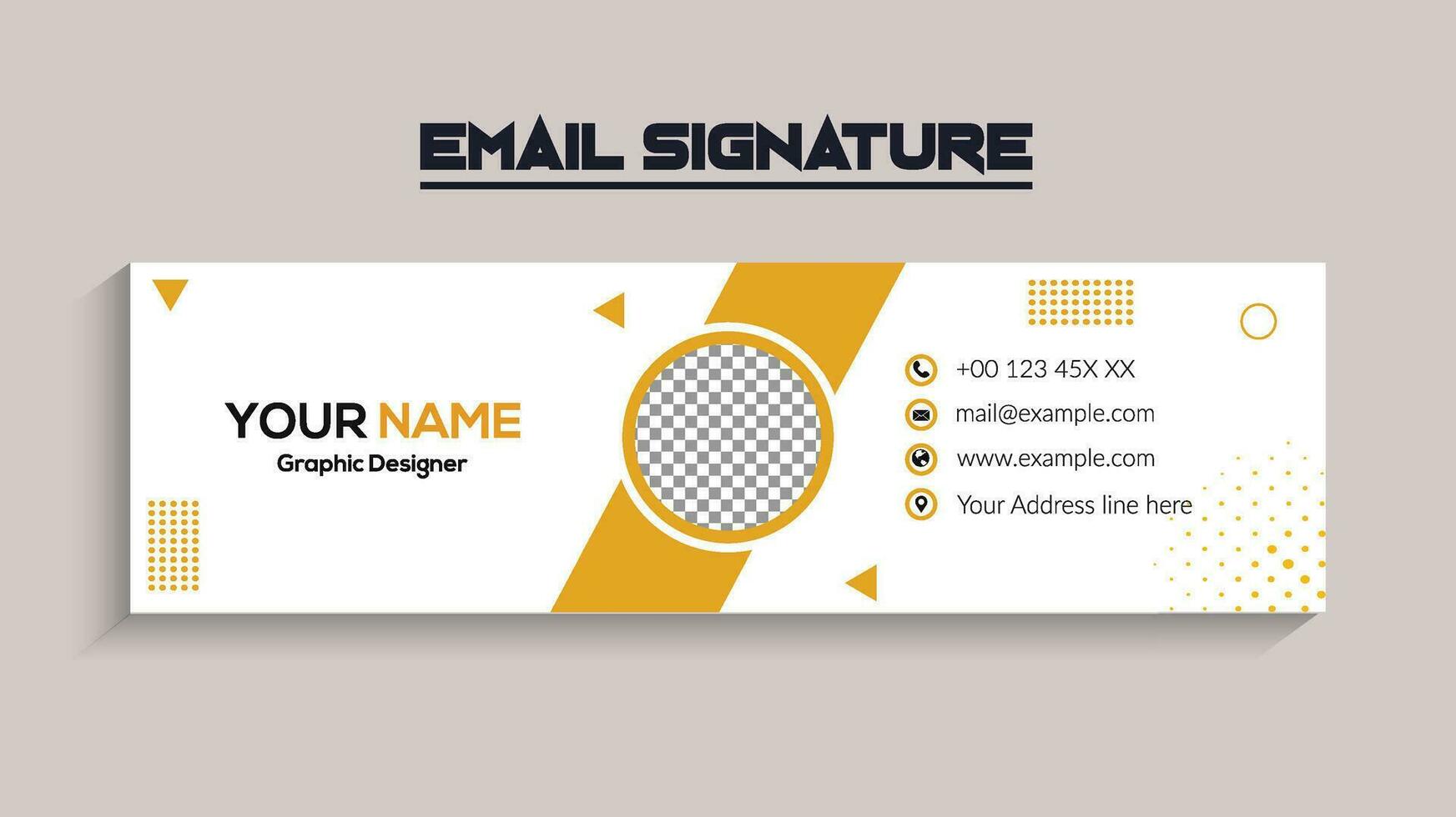 Corporate Modern Email Signature Design template. Email signature template design. business e signature vector design.
