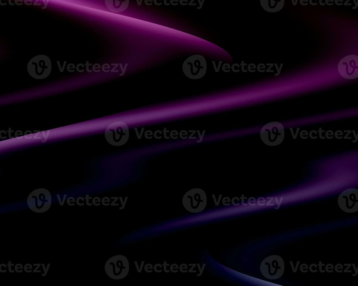 black abstract background with fading  pink glowing lines. Satin silk abstract backdrop photo