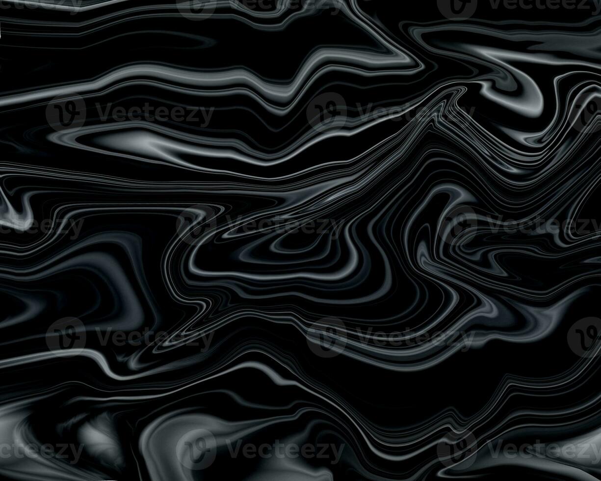 Amazing abstract dark black texture, Wavy fluid trendy modern background. photo