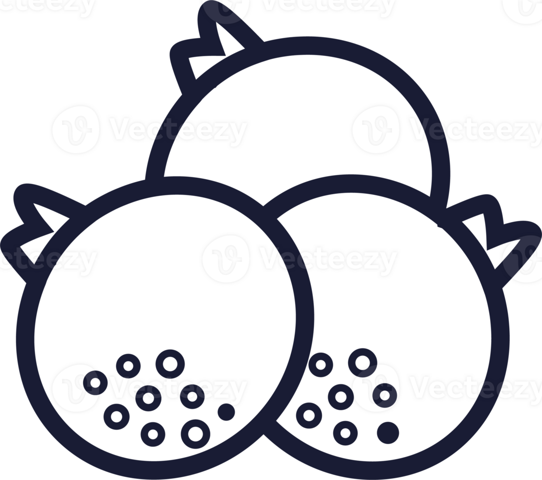 Currant berry icon. line style sign. For mobile concept and web design, poster, package. PNG, transparency. png