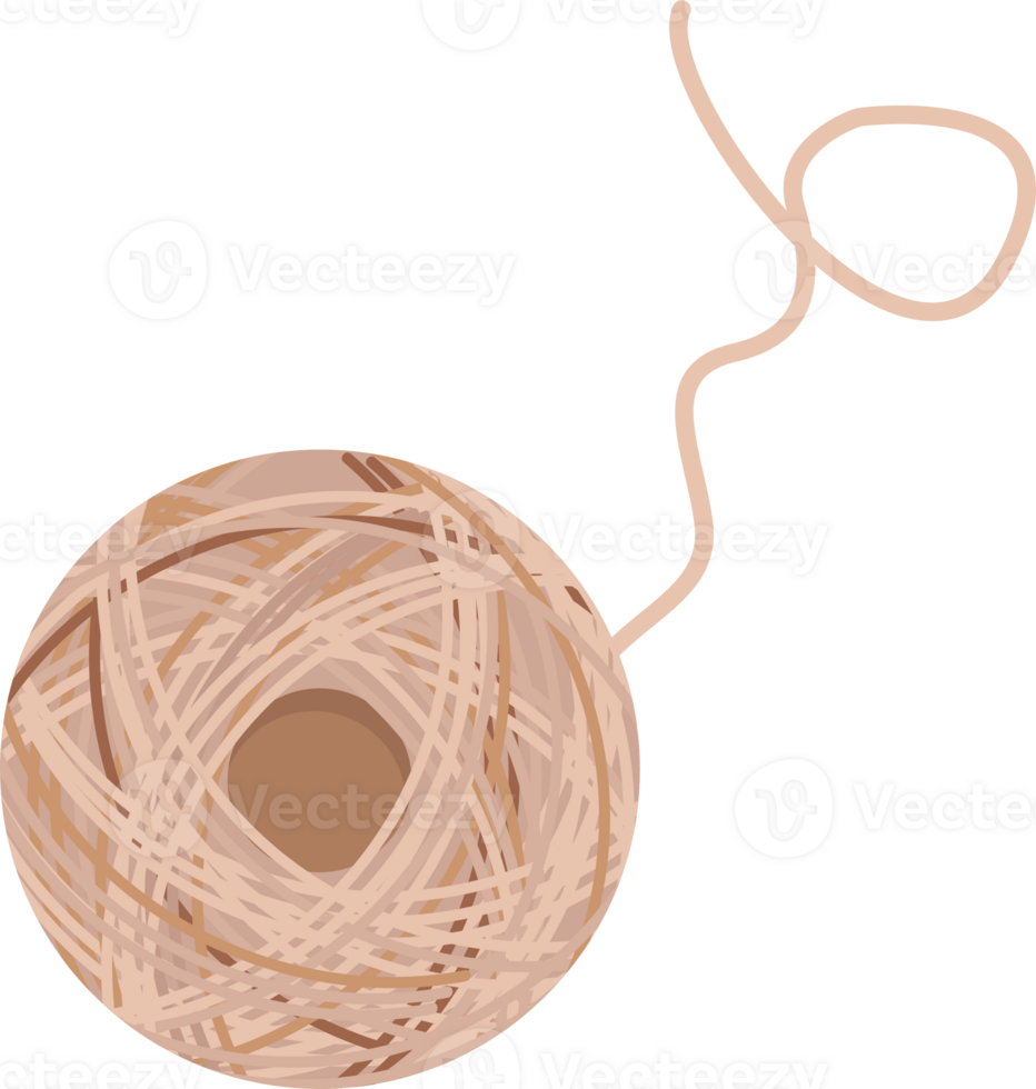 Ball of thread. PNG, transparency. Knitting ball. png