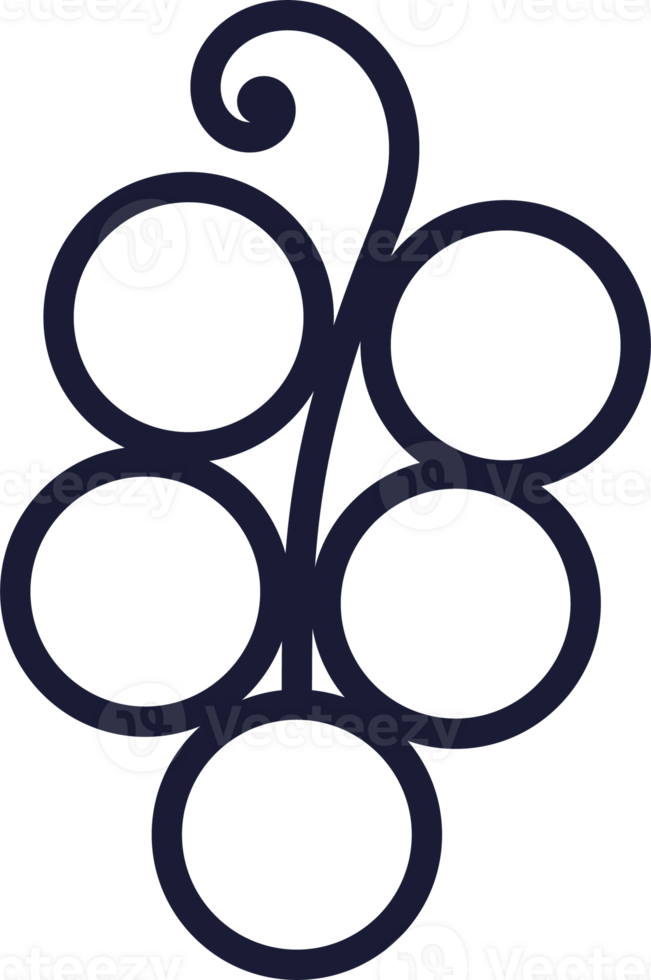 Grape line icon. Plant, organic, bunch.  For mobile, concept and web design, poster, app, package. PNG, transparency. png
