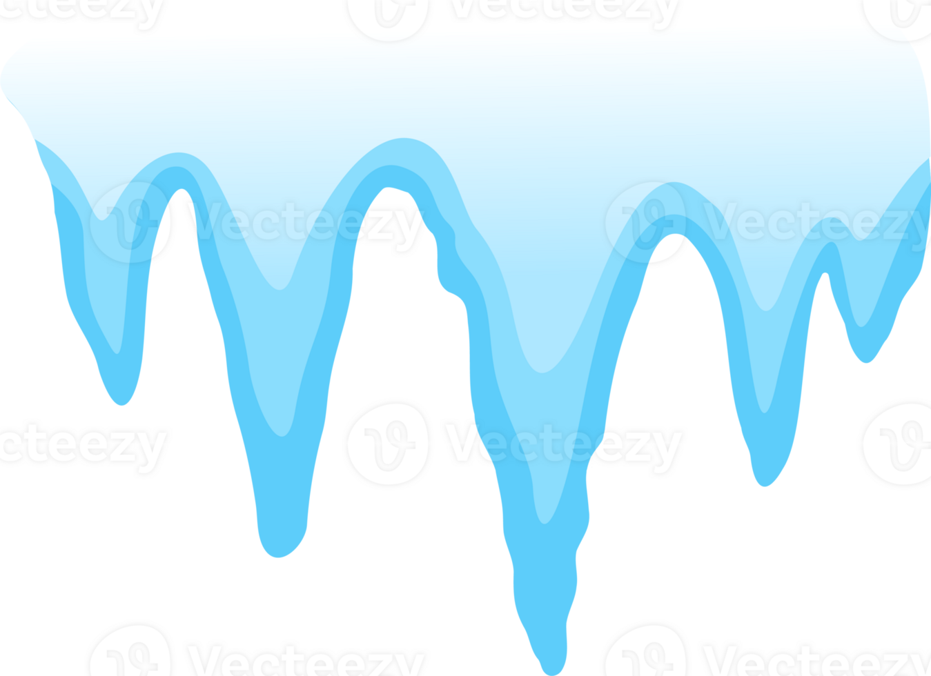 Blau Eiszapfen. Wetter Symbol. png, transparent. png