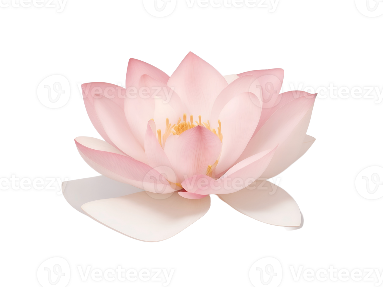 rosa lotus kronblad Nej bakgrund, ai generativ png