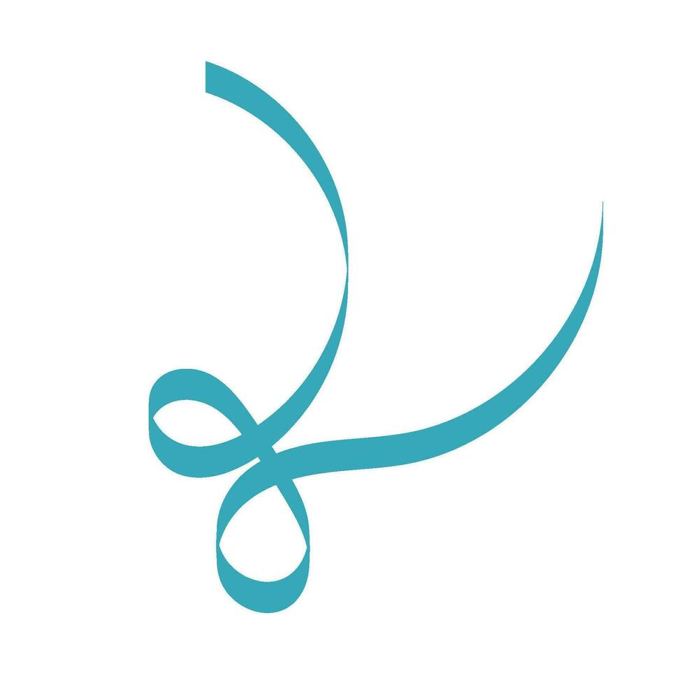 Curly Ribbon Cute Illustration vector