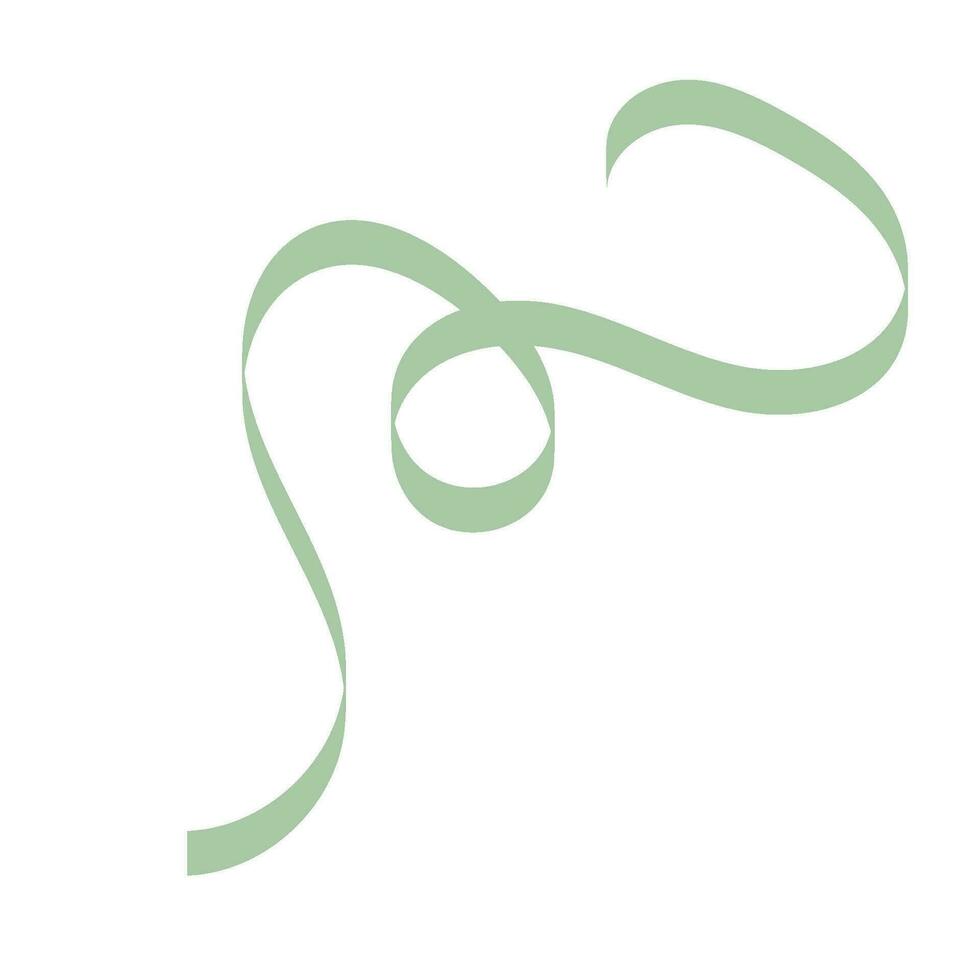 Curly Ribbon Cute Illustration vector