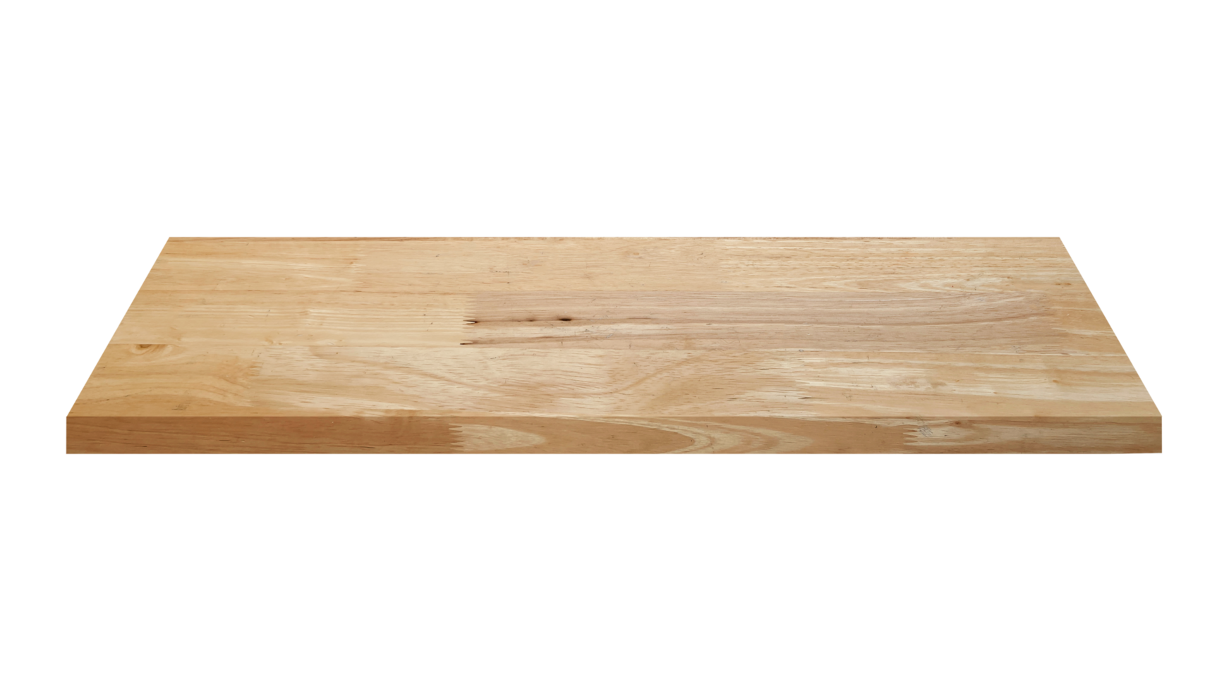 old wood shelves table isolated on transparent background. Png realistic design element.