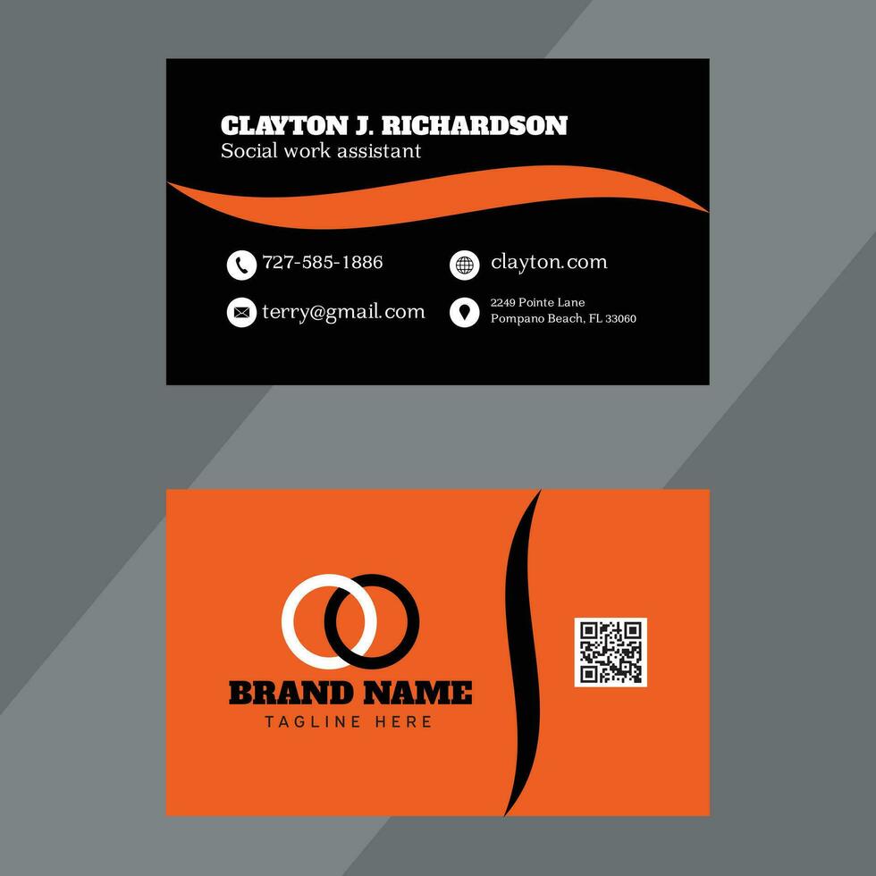 Business Card Design graphic Template vector