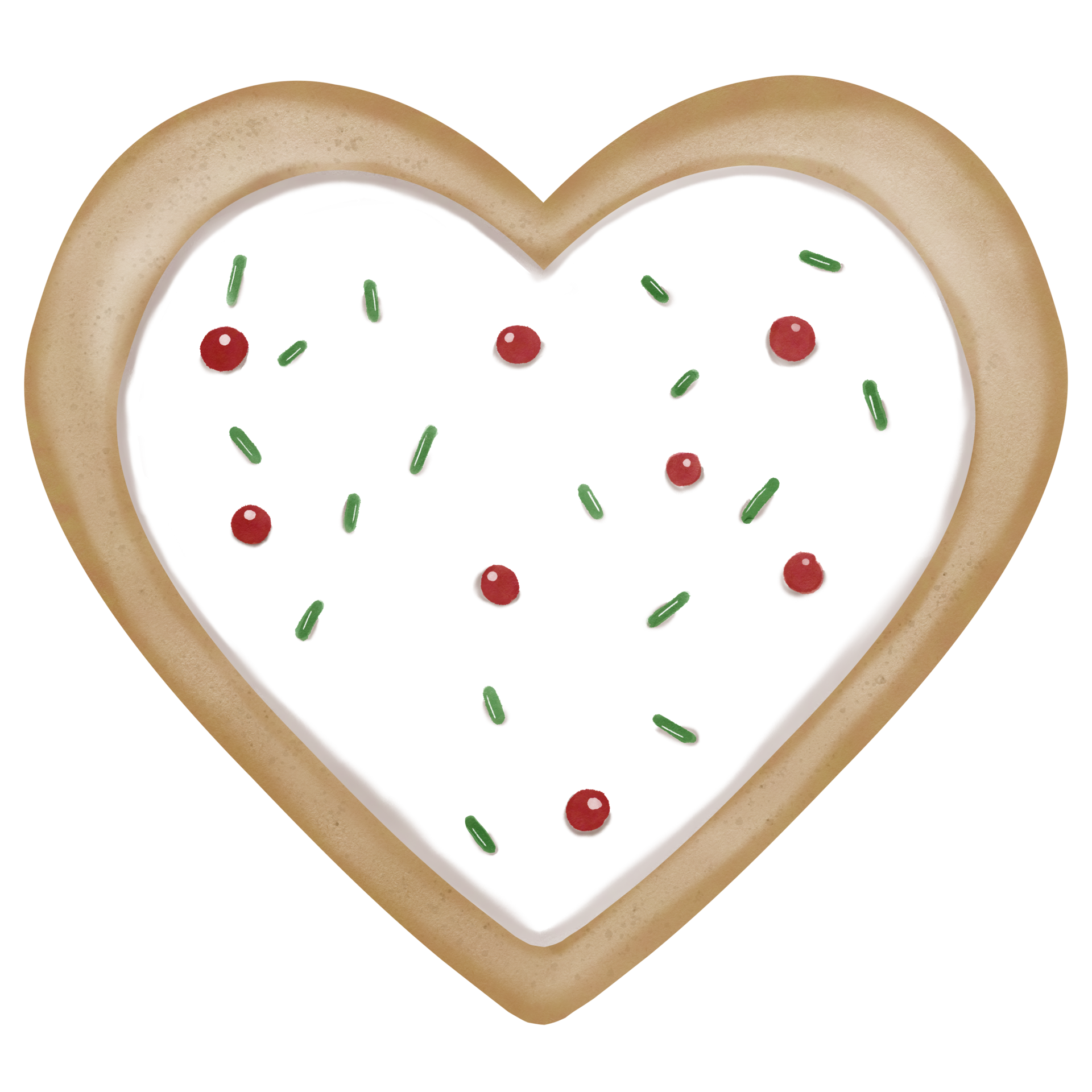 a heart shaped cookie with sprinkles 33229066 PNG