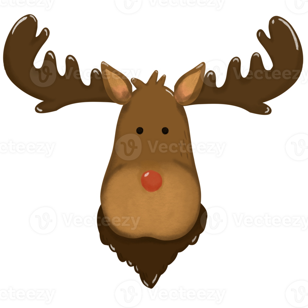 A red nose reindeer png