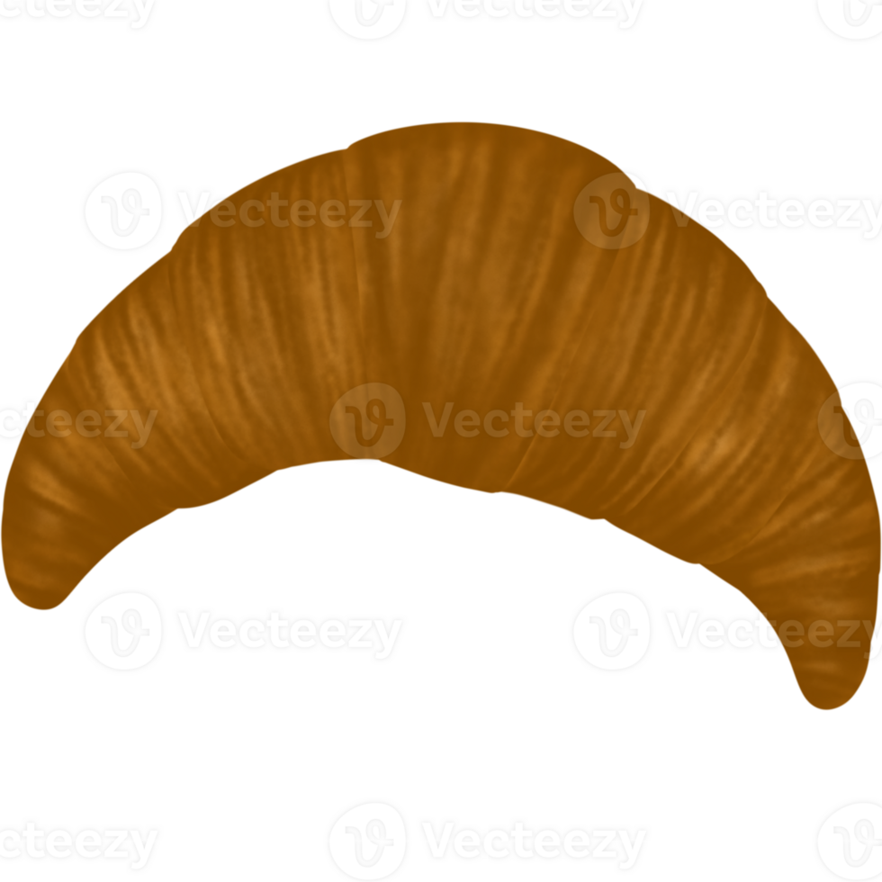 Delicious looking croissants for bakeries. Eat with a drink. png