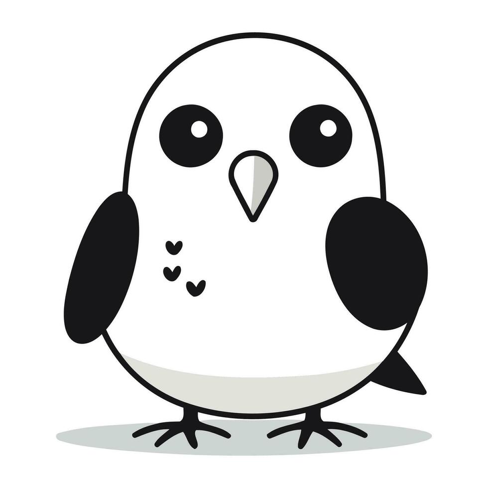 cute bird cartoon isolated icon design. vector illustration eps10 graphic