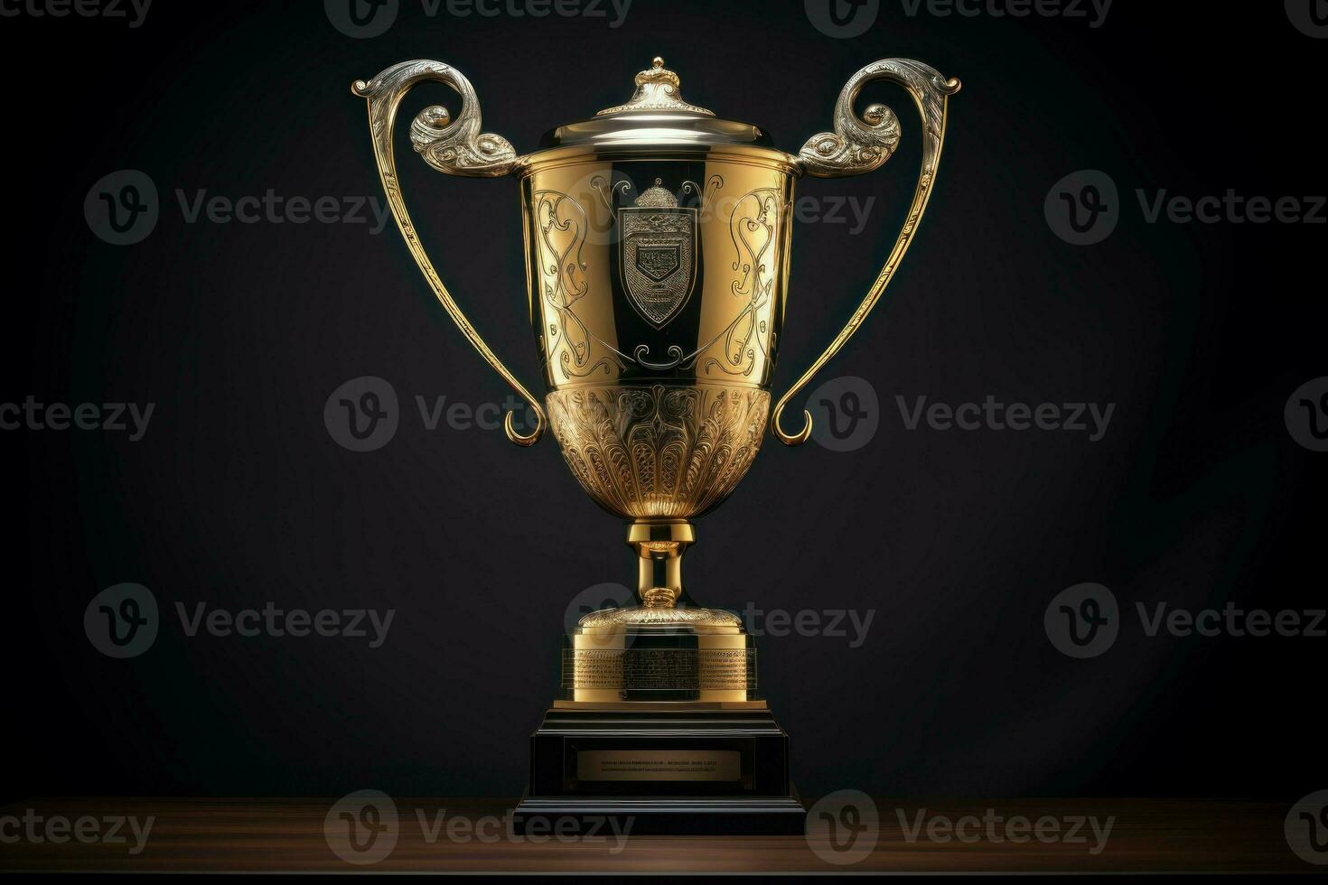 Symbolic Championship trophy. Generate Ai photo