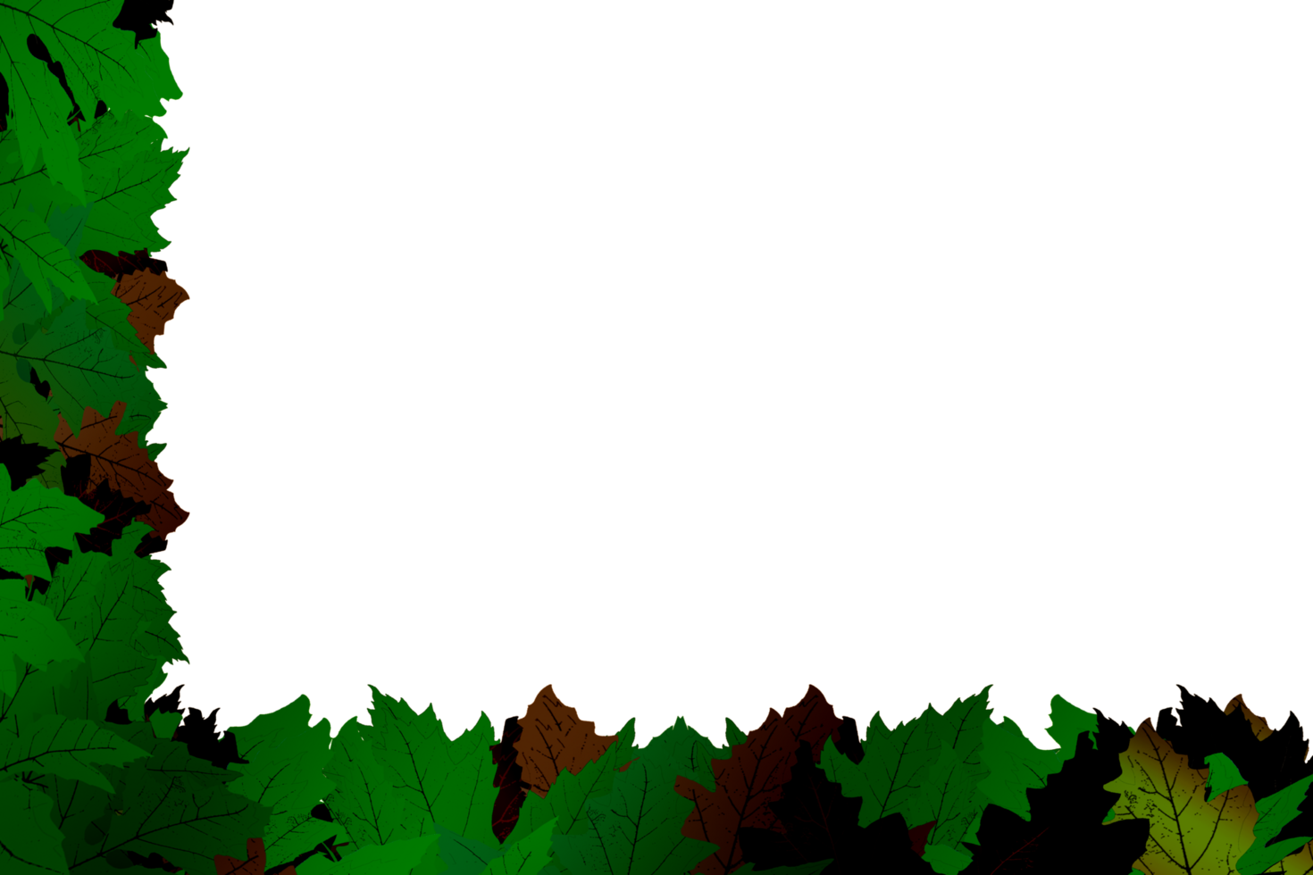 icon border deco with maple tree png