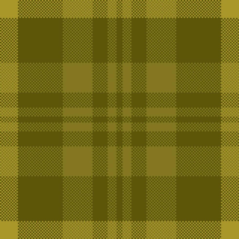 Pixel background vector design. Modern seamless pattern plaid. Square texture fabric. Tartan scottish textile. Beauty color madras ornament.