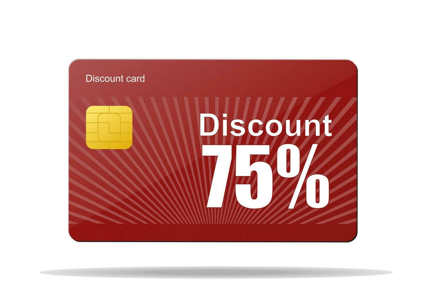 discount card sale percent vector