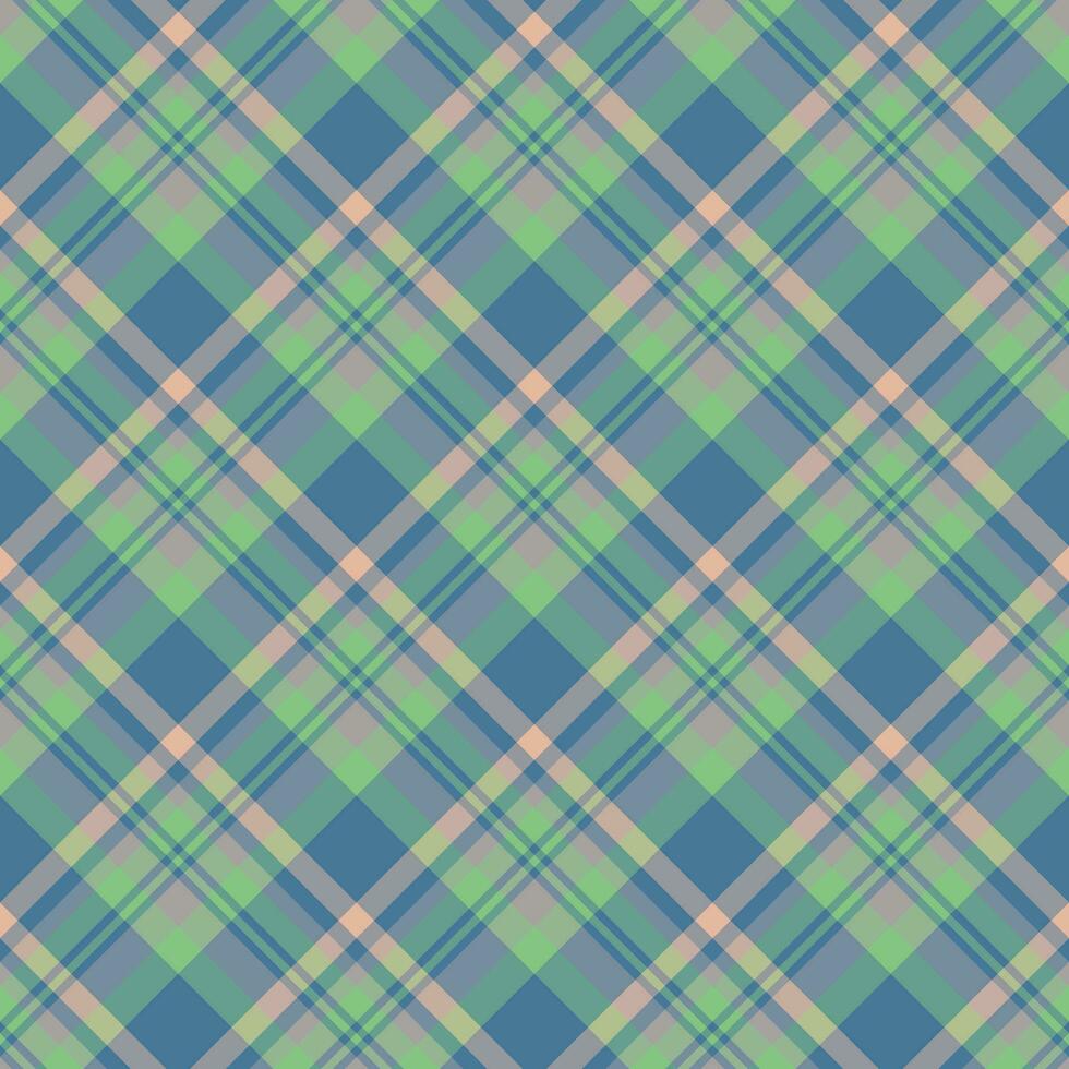 Plaid seamless pattern. Vector background of textile ornament. Flat fabric design.