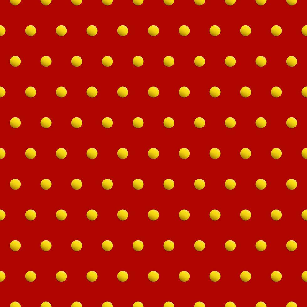 Golden dots on red color abstract background. Beauty seamless pattern vector. vector