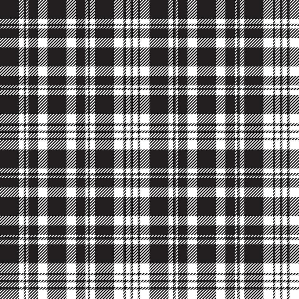 Diagonal black white plaid sreamless pattern vector