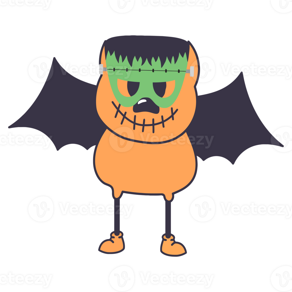 doodles Happy Halloween Spooky Kawaii Hand Drawn Illustration png