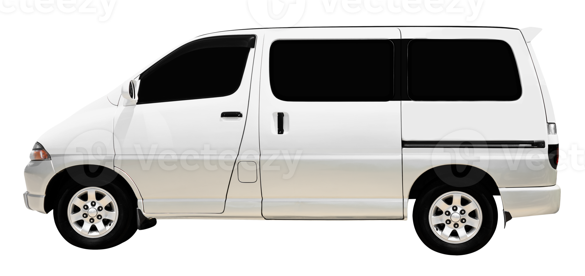 Side view white van png