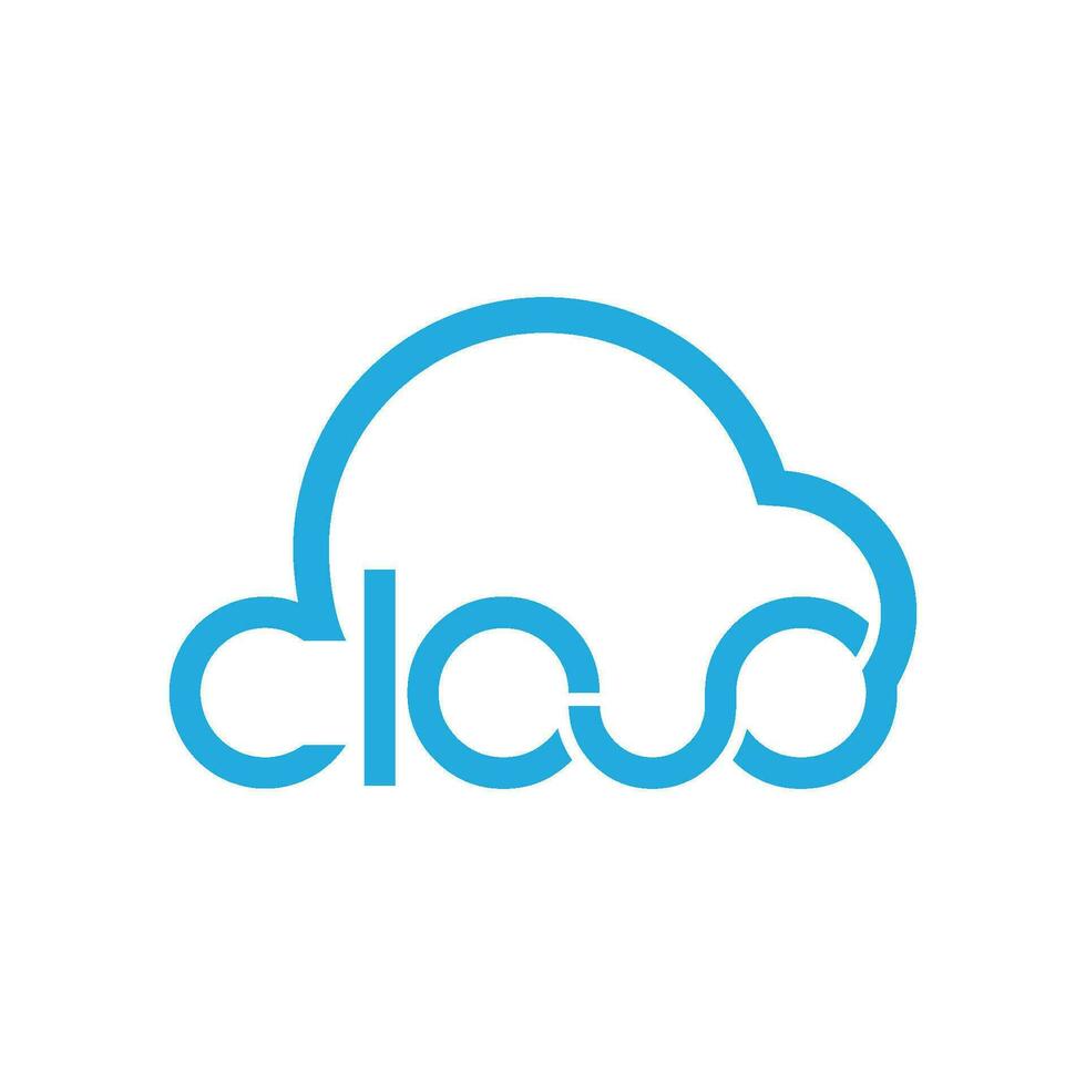 Cloud template vector