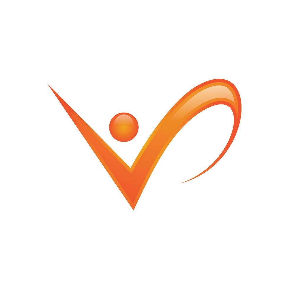 Human character logo sign vector