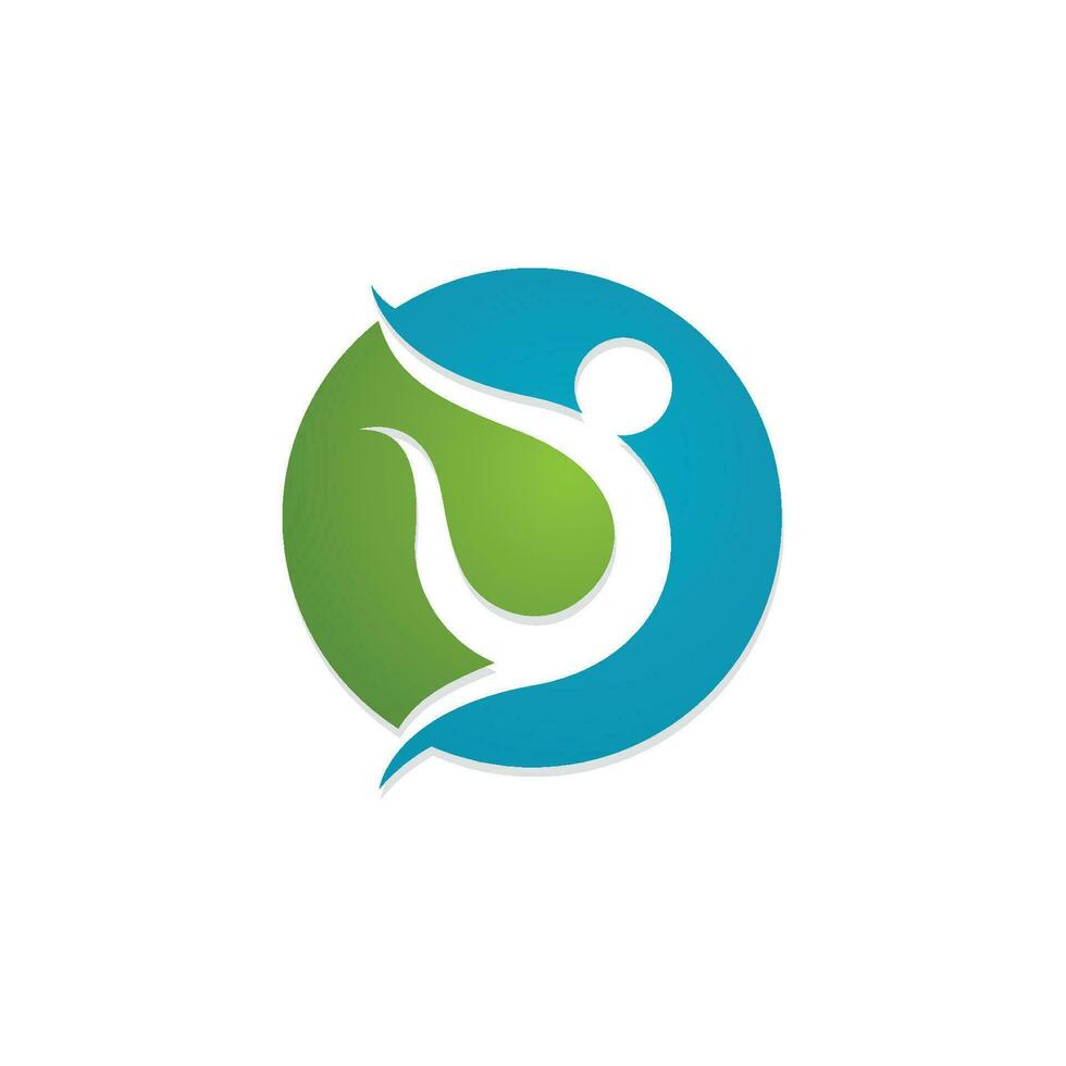 Human character logo sign vector